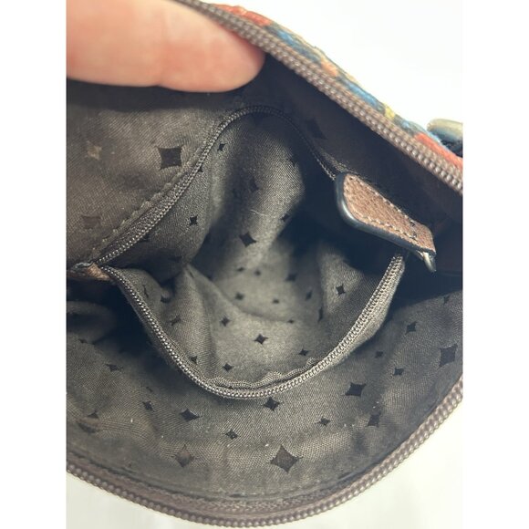 Fossil Key-Per crossbody Purse Handbag Floral Small Boho Hippie Artsy Retro - Picture 6 of 10